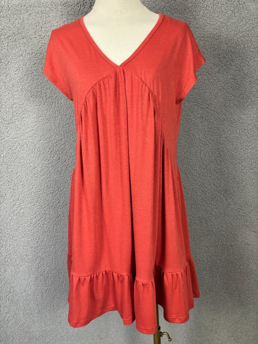 Zaful Women's Summer Vacation Dress V-Neck Orange Size Small New With Tag's